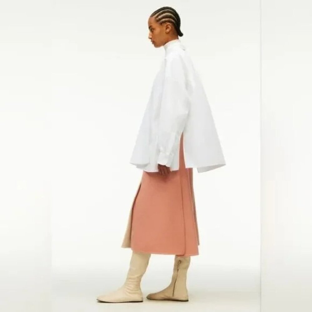Limited Edition Zara Wool Skirt Midi A Line Wrap - Picture 3 of 14